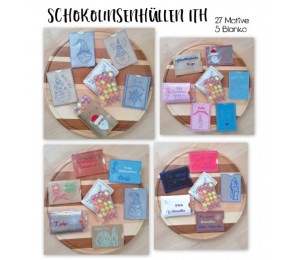 Stickserie ITH - Schokolinsen Adventskalender to go Hüllen